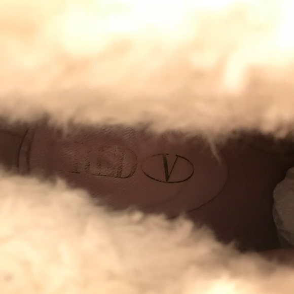 RED VALENTINO Suede Purple Shearling Booties Sz 40 - Picture 7 of 7